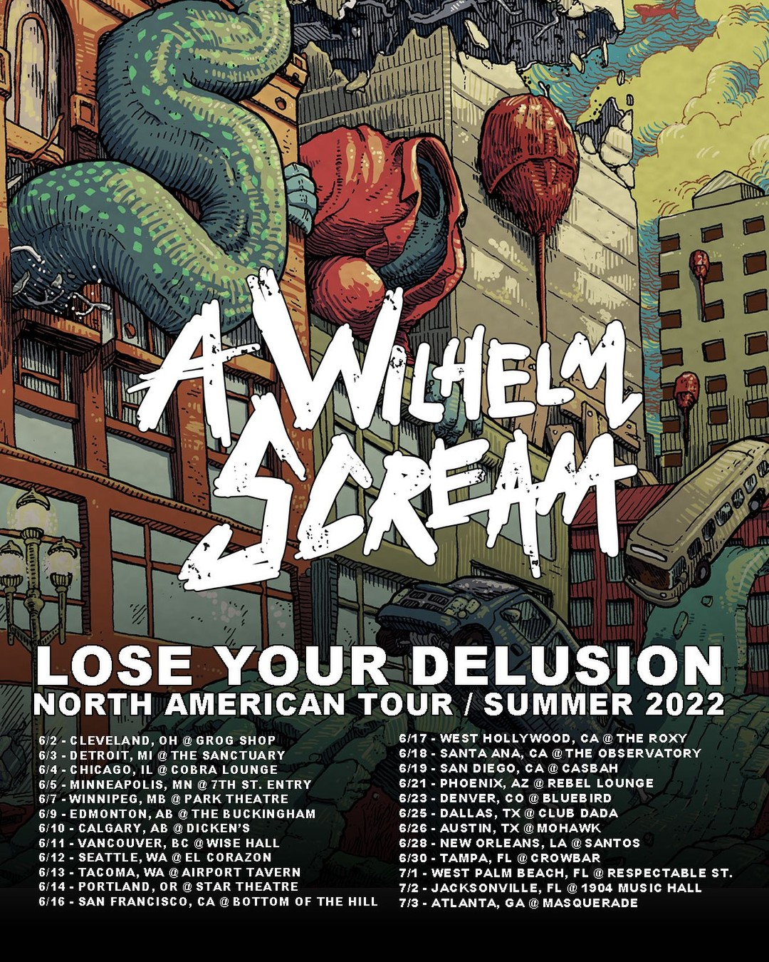 A Wilhelm Scream announce US Tour