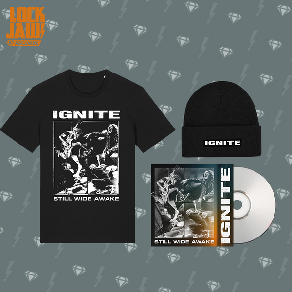 Still Wide Awake - Ignite - T-shirt, Beanie & CD Bundle