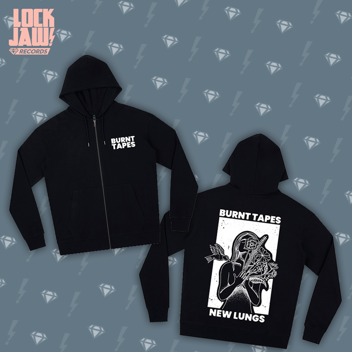 New Lungs - Burnt Tapes - Hoodie