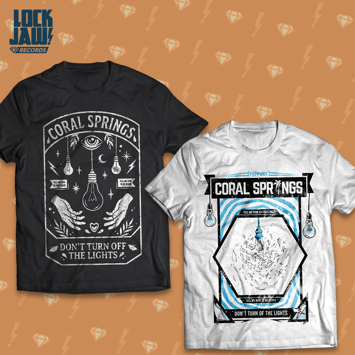 Coral Springs – Don't Turn Off The Lights – T-shirt