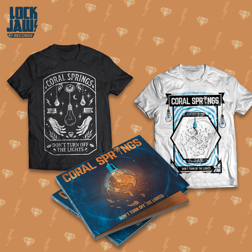 Coral Springs – Don’t Turn Off The Lights – CD & T-Shirt Bundle