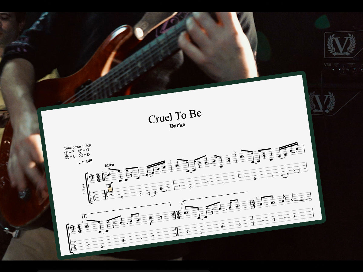 Cruel to Be - Darko - Full Tab