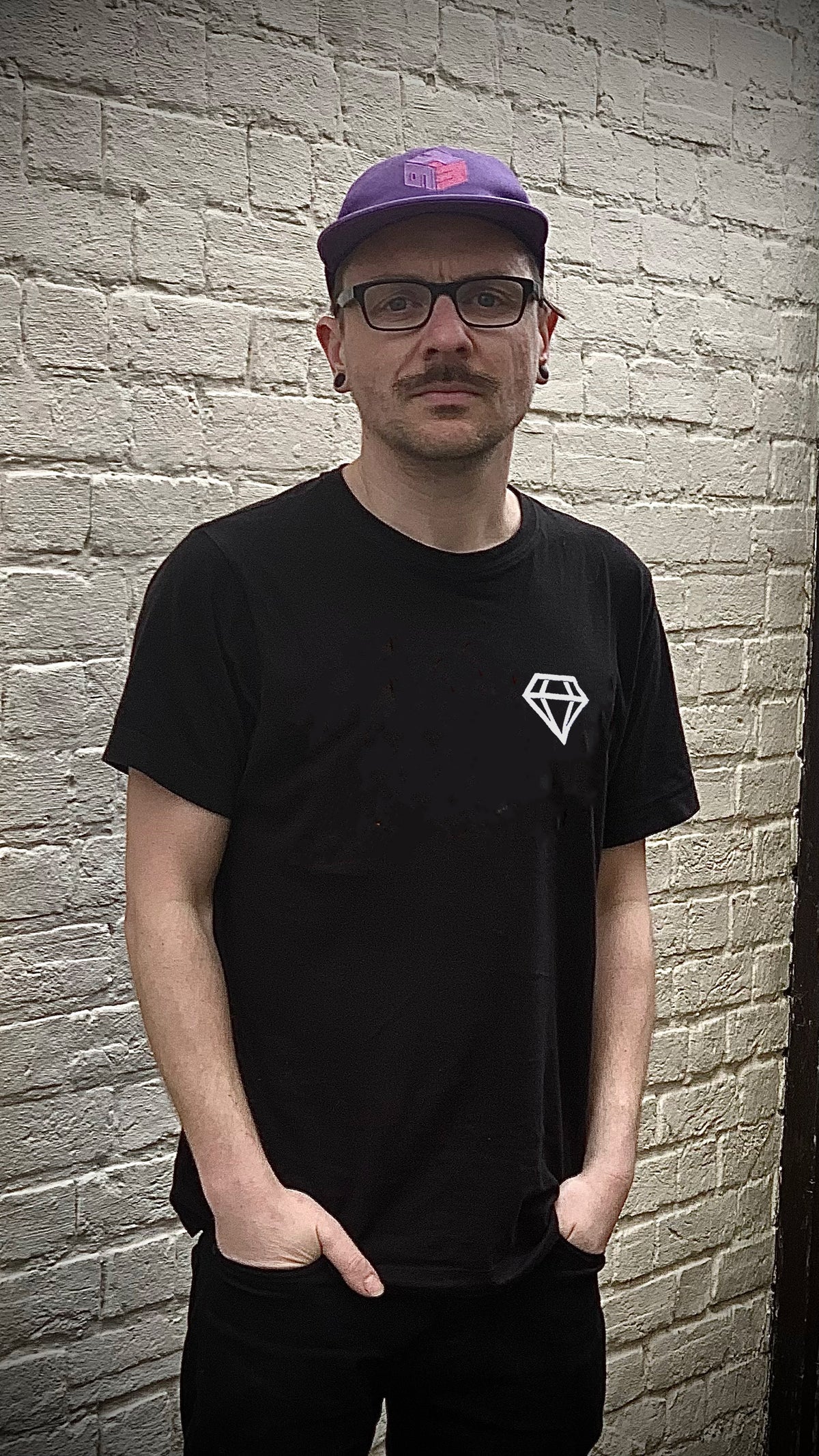 Diamond Monochrome - Lockjaw Records - T-Shirt (Embroidered Pocket)