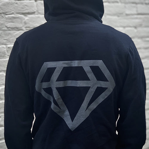 Diamond Monochrome - Lockjaw Records - Zip-up Hoodie