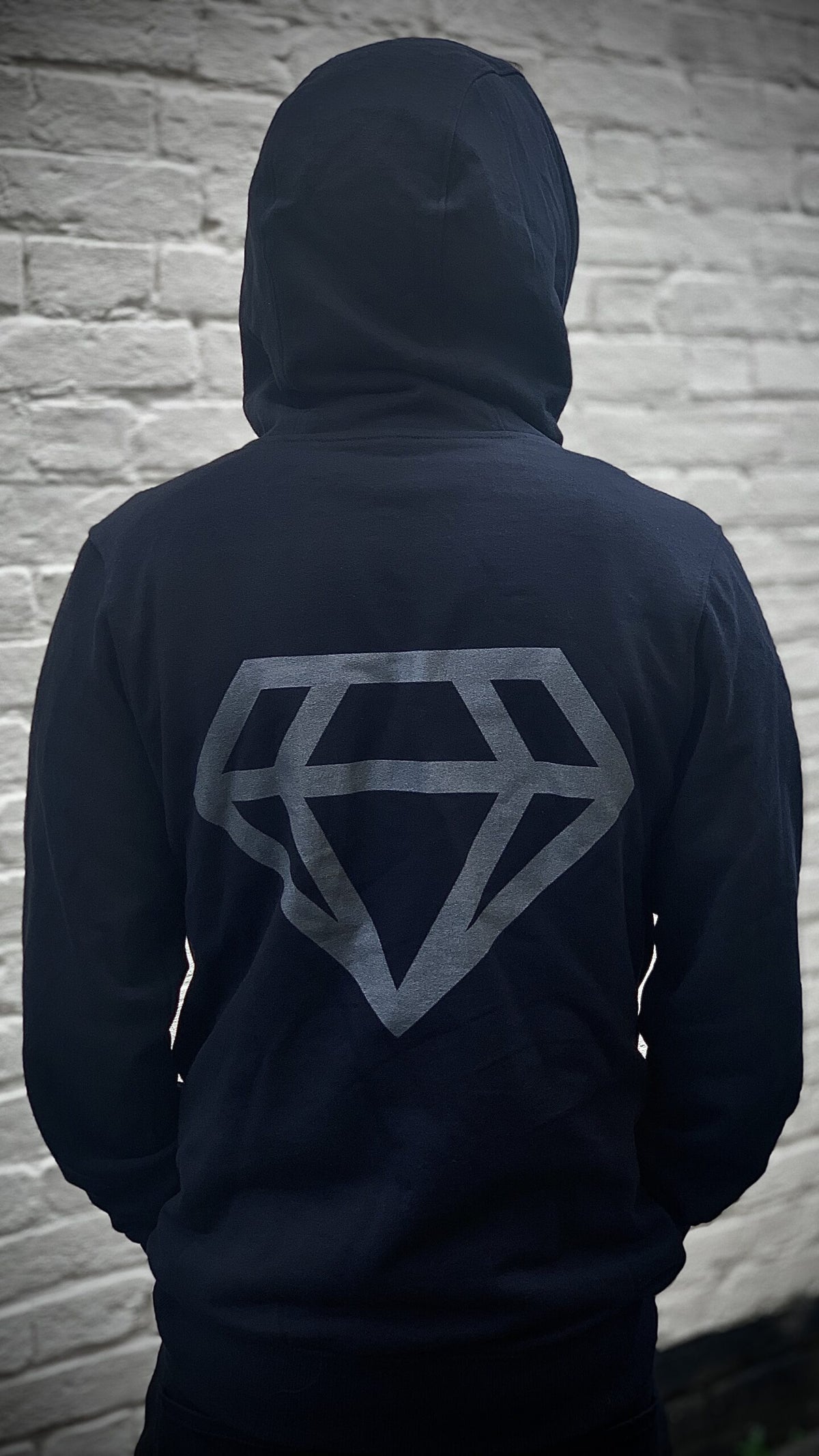 Diamond Monochrome - Lockjaw Records - Zip-up Hoodie